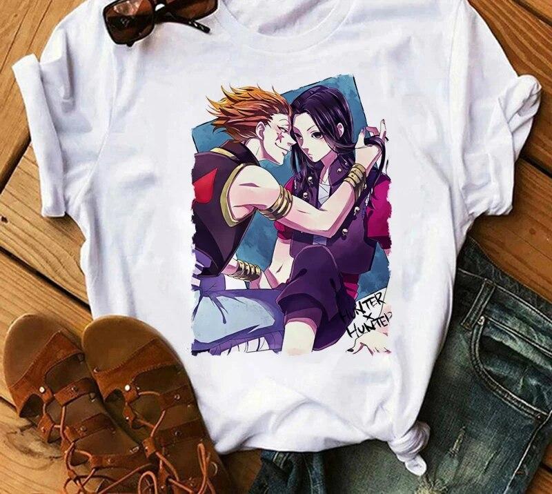 Japanese Anime Hunter x Hunter Graphic Print T Shirt Fashion Casual Vintage Short Sleeve Plus Size T Shirt Women