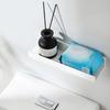 Shower Caddy Wall Mounted Plastic Floating Shelves No Drill Bathroom Storage Organizer for Bathroom Kitchen Living Room