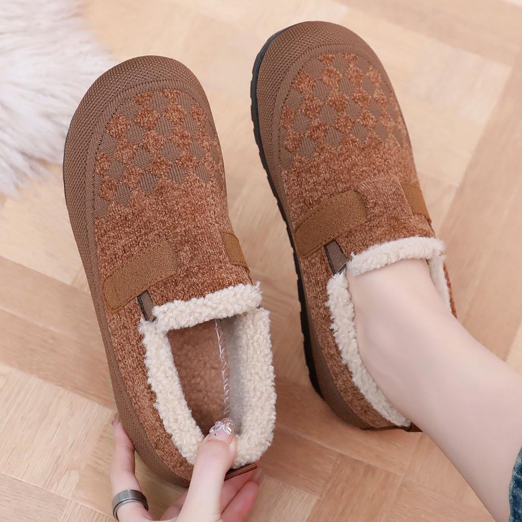Women's Shoes, Cotton Boots, Winter New Style with Added Velvet and Thickened One Foot Snow Boots, Casual Anti Slip Versatile Cotton Shoes
