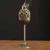 Vintage Alloy Incense Burner Stick Holder Three Legged Hollow Out Mini Sandalwood Censer Incense Burner Home Decoration