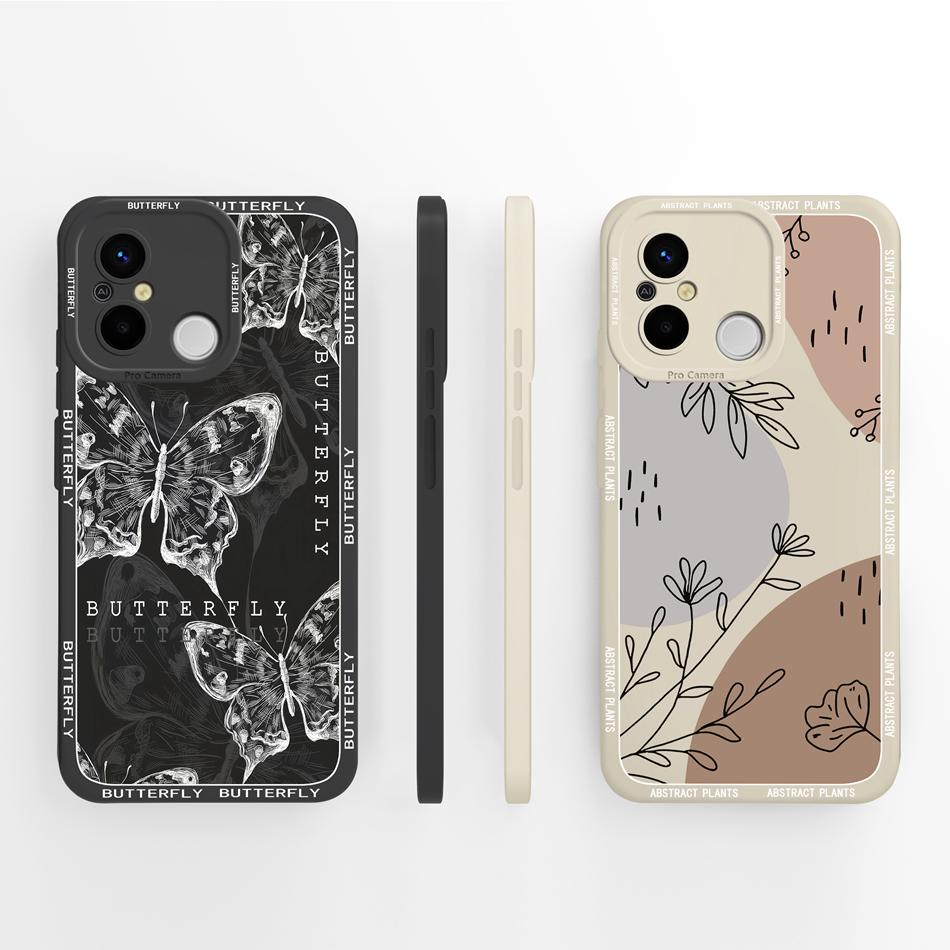 Coque Pour Redmi 12C 11A POCO C55 Coque Arrière Créative Protection Complète Protecteur Souple en Silicone Liquide Pour Redmi 12 C 11 A POCO C 55