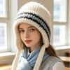 New handmade knit Halloween striped moon night witch hat creative fashion adult hat