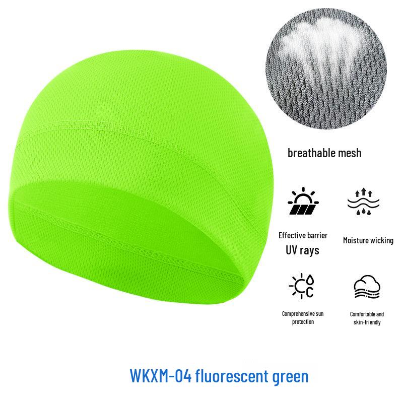 Sommer Mesh Sonnenschutz Radfahren Skull Cap - Atmungsaktiv Hochelastisch Eis Seide Sport Liner