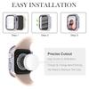 Etui Błyszczące z Cyrkoniami + Szkło Hartowane dla Apple Watch Seria 11 10 9 8 7 SE, 46 42 45 41 44 40 38mm