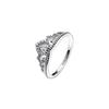 Fashionable Seven Vaulted Hollow Crown 925 Silver Ring Women's Silver Silver Ring 13