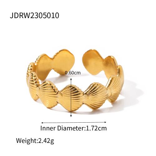 Wholesale Twisted Link Chain Open Rings Stainless Steel Jewelry  Gold Plated Adjustable Finger Rings For Women Party Gift