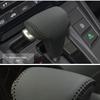 Kompatibel mit 07-26 Honda CRV/Civic Echtleder Schalthebelknaufabdeckung für Automatikgetriebe.