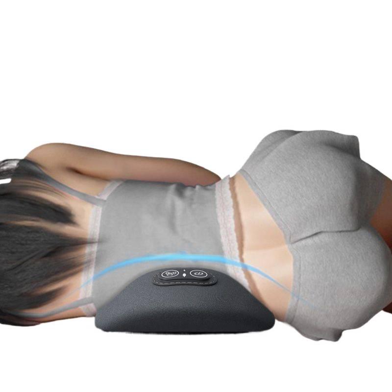 Grenzüberschreitendes englisches Lendenkissen: Lendenwirbelstützkissen mit Massage & Heizung
