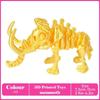 3D Printing Mammoth Dinosaur Model – Full Jointed Movable Figurine, Realistic Desktop Craft Ornament & Gift