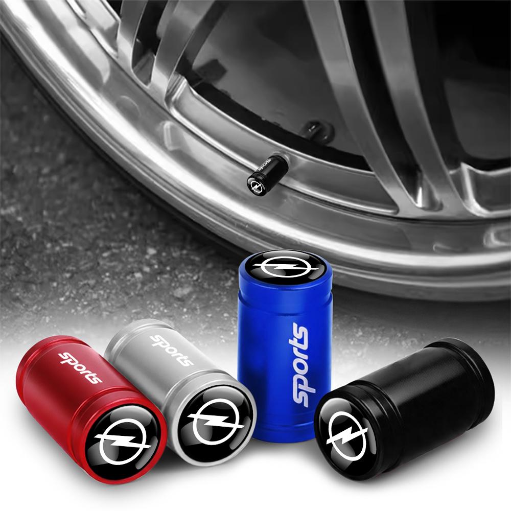 4Pcs Car Styling Wheel Tyre Valve Cap Stem Cover Auto Exterior Accessories For Opel OPC Astra Vectra Corsa Zafira Insignia Mokka JV4