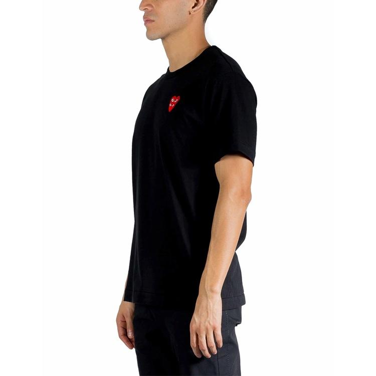 Comme des Garçons PLAY COMME Des GARCONS PLAY Basic T-Shirt Red Family Heart 'Black' Men's AZ-T288-051-1