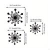 3 Pieces Sunburst Wall Decor Lightweight Metal Ornament Celestial