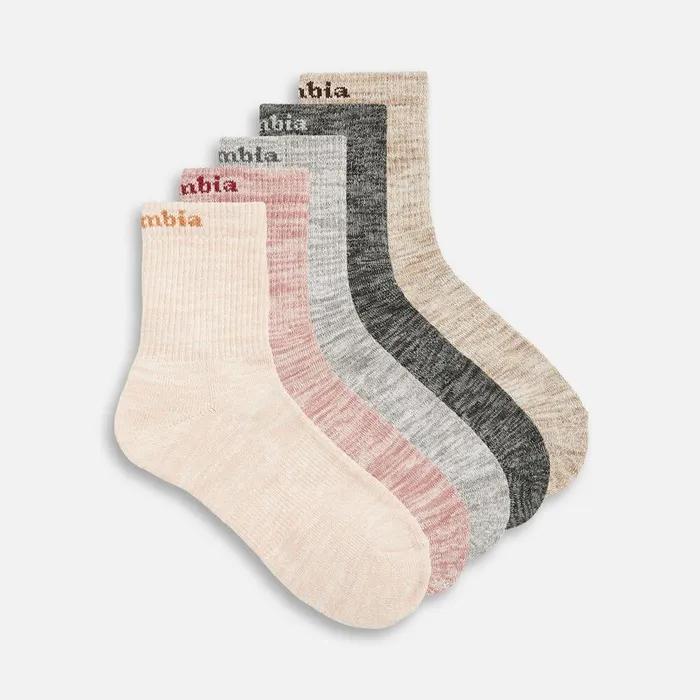Columbia Women's Columbia Mid Color Socks 5-Piece Set C75YL9726MUL