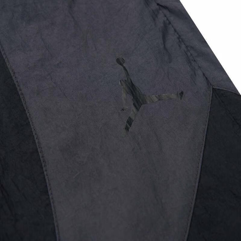 Jordan Color Block Design Mid-Rise Drawstring Woven Knit Sports Pants Men Pants Black FN5851-010