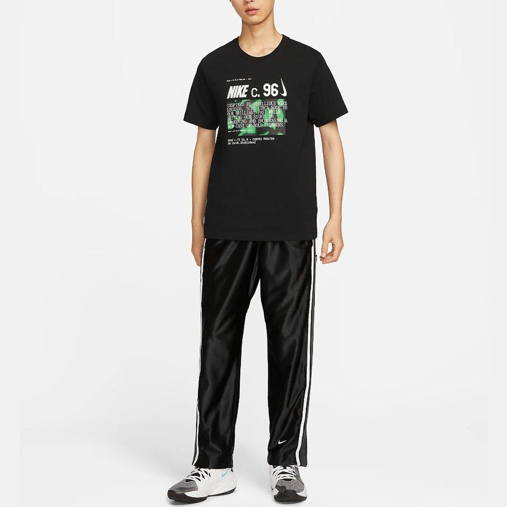 Nike T Shirts Men's Black Crew Neck Moderate Straight Fit DZ2688-010