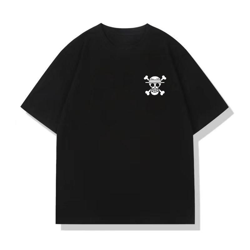 

2026 New Arrival One Piece Anime Tee Unisex Loose Cotton Casual Short Sleeve S