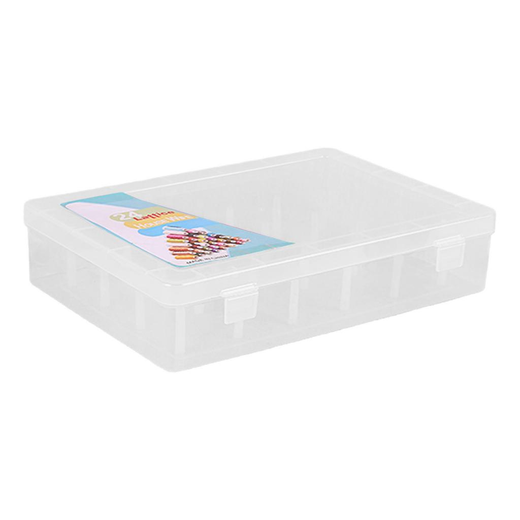 Clear Thread Spool Box 42 Spool Storage Case Thread Bobbin Storage Box Sewing Thread Organizers Container Sewing Supply