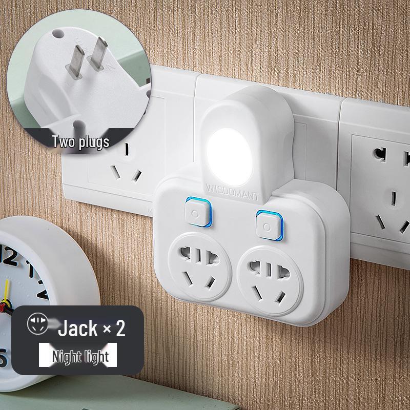 Wireless Multifunctional 2-Pin Plug Strip & Adapter