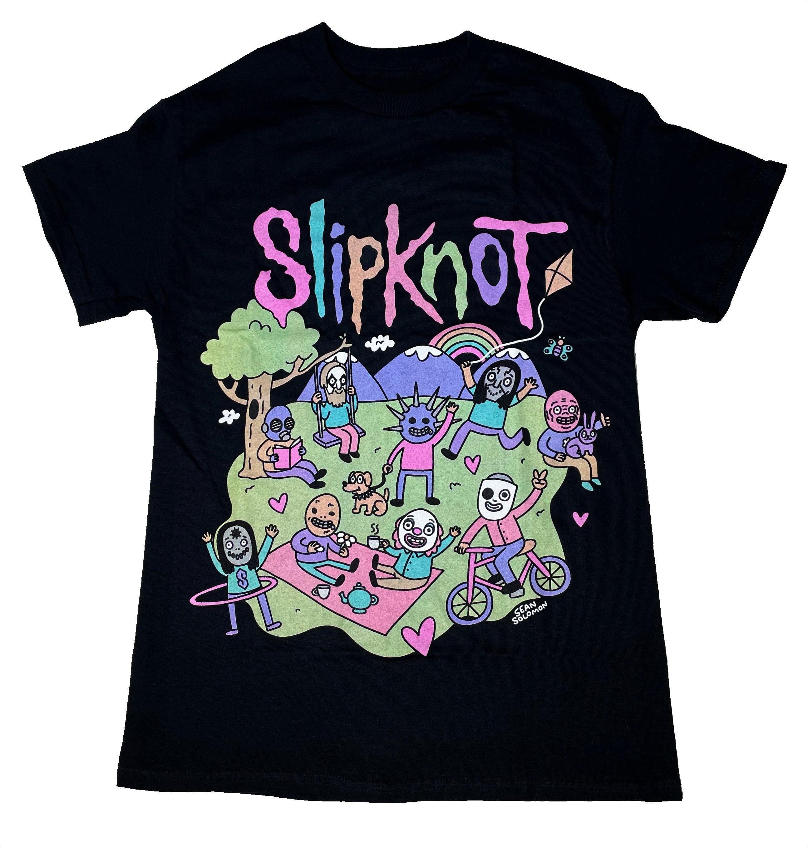 CUTE SLIPKNOT Graphic Tee Cotton Round Neck Casual Unisex Tshirt Summer Top M