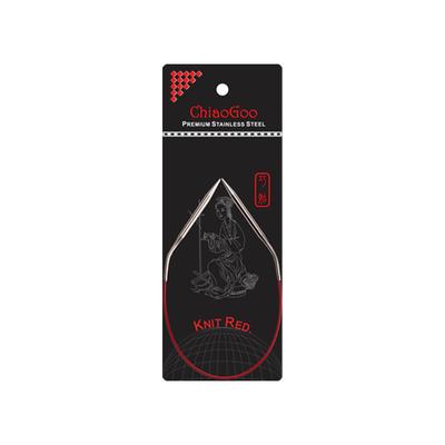 ChiaoGoo Strick-Rundstricknadeln Rot 1 Stück, 30cm, 5,00mm -