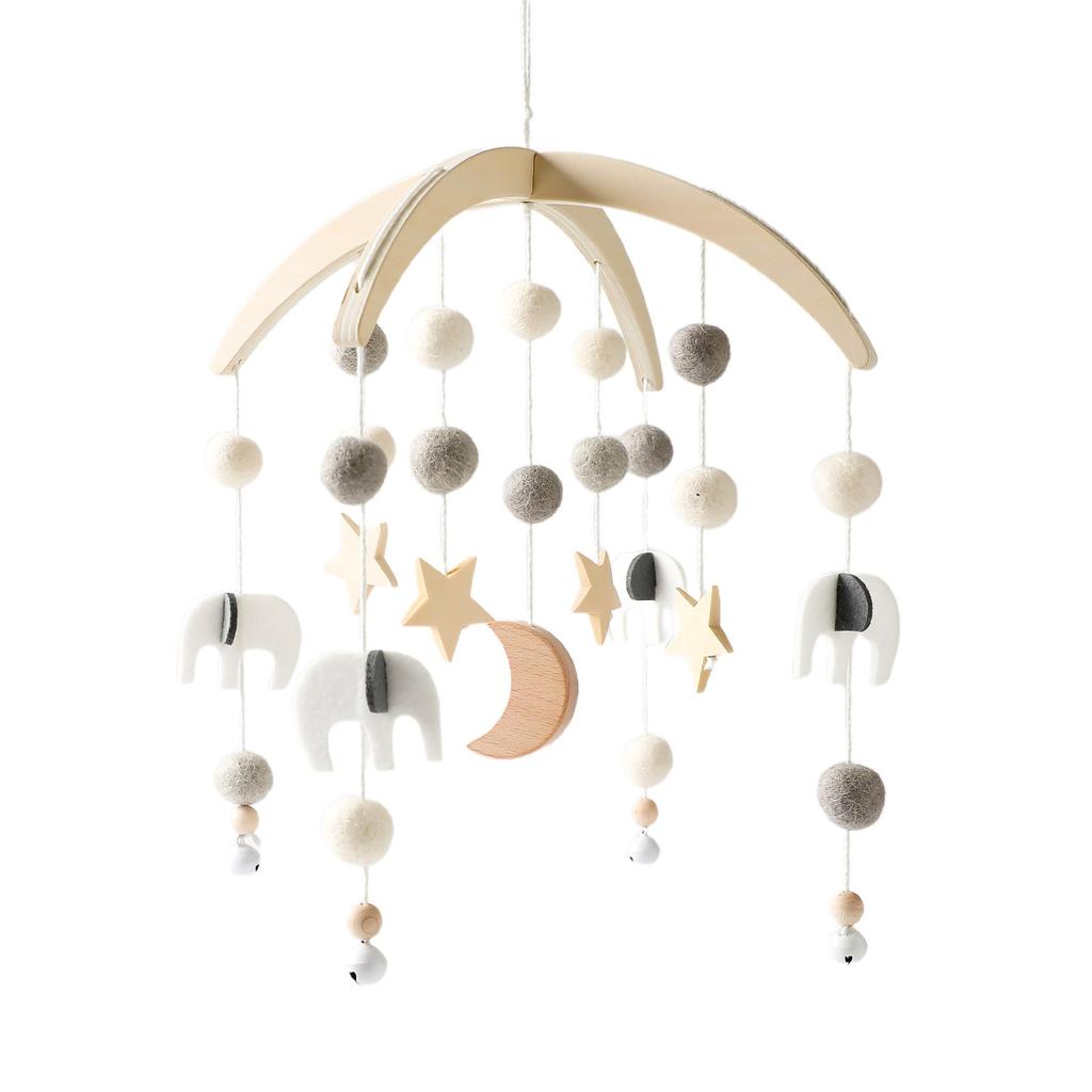 Baby Wolke Rasseln Krippe Mobiles Spielzeug 0-12 Monate Glocke Musical Box Neugeborenen Bett Glocke Kleinkind Rasseln Karussell Für Musical spielzeug Geschenk