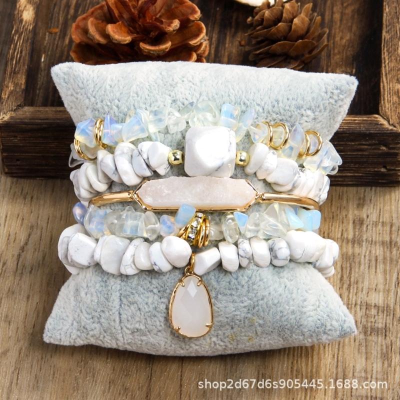 Handmade Natural Stone Bracelet Beads Bracelet Adjustable Bracelet Unisex Charm Bracelet Suitable for All Wrist Sizes