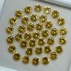 Natural Yellow Sapphire Ring Size Round Lot CERTIFIED Gemstone 5x5 MM Size 8 Pcs Y- 1021084