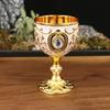 Metal Wine Cup Goblet 30ml Decorative Mutipurpose Sturdy Party Supplies for Collection, Decor European Style Travel Goblet