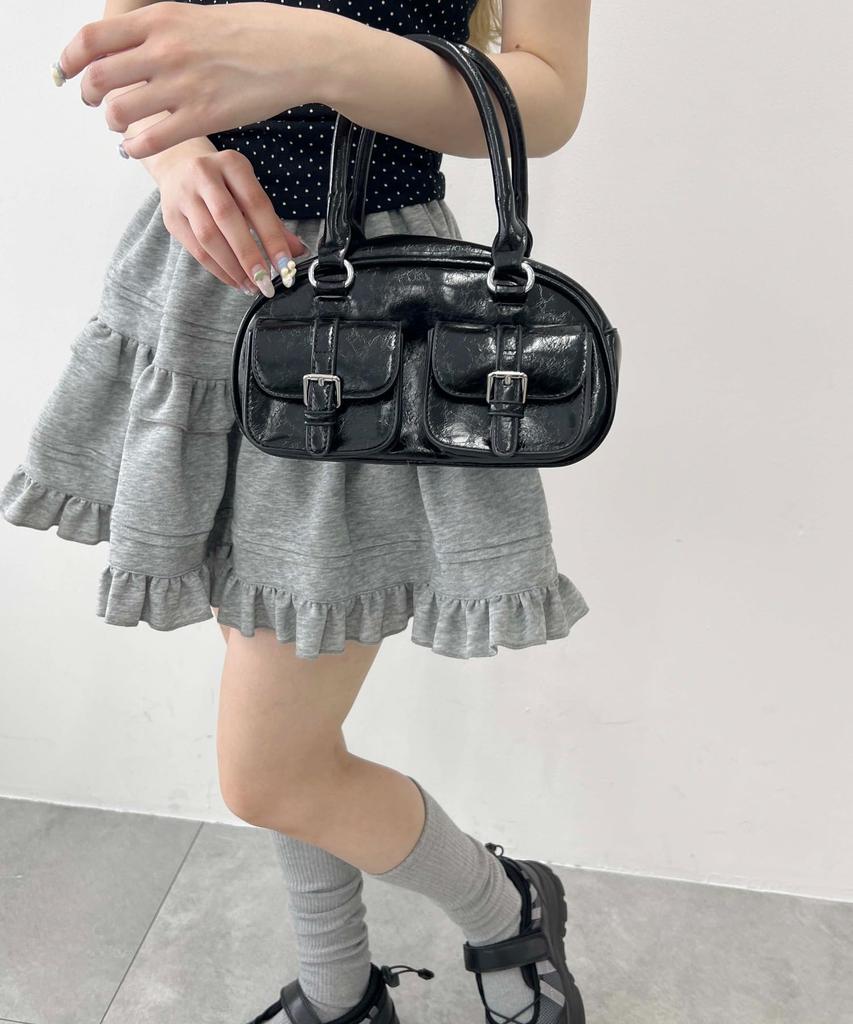 WEGO PHILLY Belt Pocket 2-Way Shoulder Bag, Girly, Women's, Size F, Black