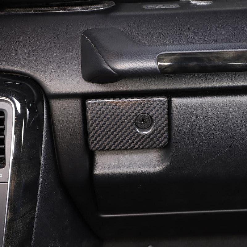 Real Carbon Fiber For Mercedes Benz G Class W463 2004-2018 Co-pilot Glove Storage Box Switch Trim Cover Car Interior Accessories