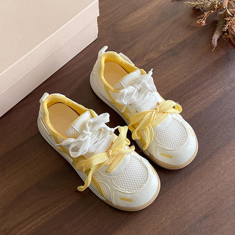 2025 Women's Shoes Casual Platform Shoes Women's Round Toe Lace-Up Tennis Women Vulcanized Sneakers