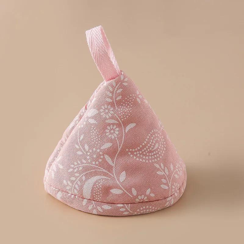 Japanese Triangle Anti-Scald Pot Lid Handle & Ear Covers - Heat Insulation Gloves for Cast Iron Cookware