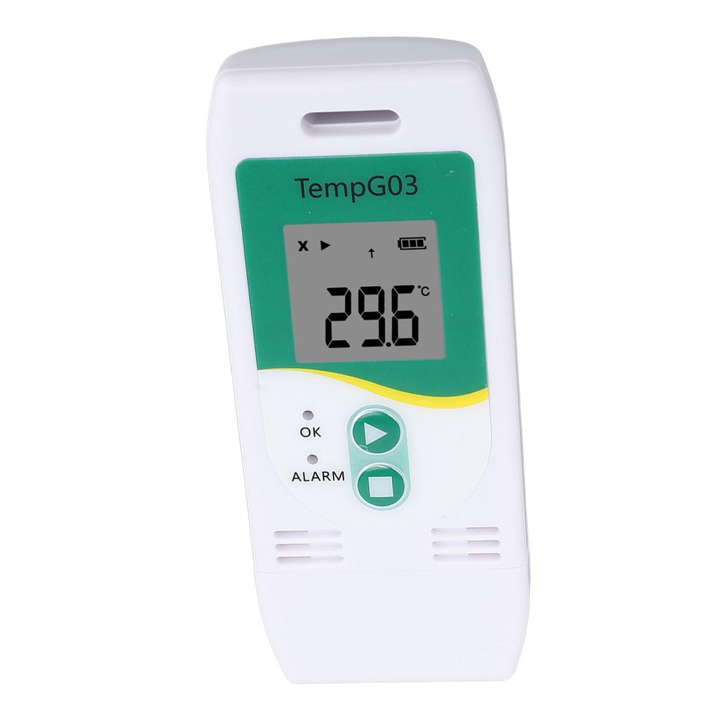 Temperature Humidity Logger with PDF CSV Report USB 32000 Points High Accuracy Over Temperature