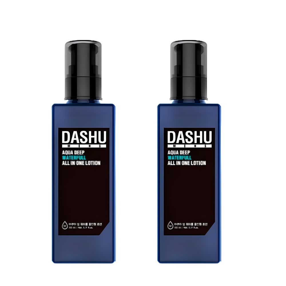 

DASHU Men’s Aqua Deep Waterfull All In One Lotion 153ml x2 Hydrating Moisturizing Skin Care