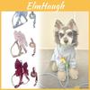 Pet Dog Leash Set With Bright Silk Large Bowknot Chest Harness For Small Dogs And Cats