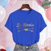 Spanische Mädchen Junggesellinnenabschied T-Shirts Team Braut Stamm Gold Blusen Kurzarm Rundhals T-Shirts für Junggesellinnenabschied Hochzeitsfeier