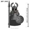 Koruit Medieval Knight Asgard Soldier Weapons Action Figures Accessories Armor Helmets Building Blocks Toys For Children KT1044