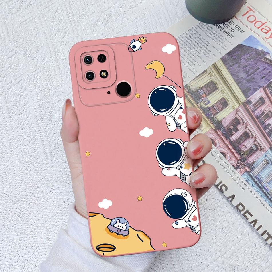 Case For Xiaomi Redmi 10C 10X 10A Sport Panda Camera Coverage Soft Liquid Silicone Cover For Redmi 10 C X A Sport Funda Bumper