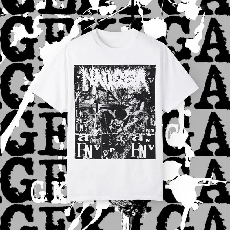 2Sided Nausea T Shirt Crust Punk Axegrinder Disrupt His Hero Is Gone Totalitar Unisex T-Shirt XXXL