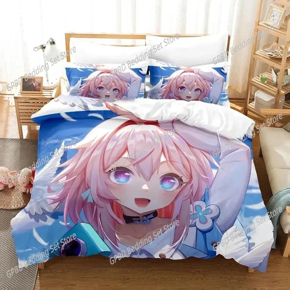 3D Print Anime Game Honkai Star Rail Bedding Set Single Twin Double Queen King Cal King Size Bed Linen Set