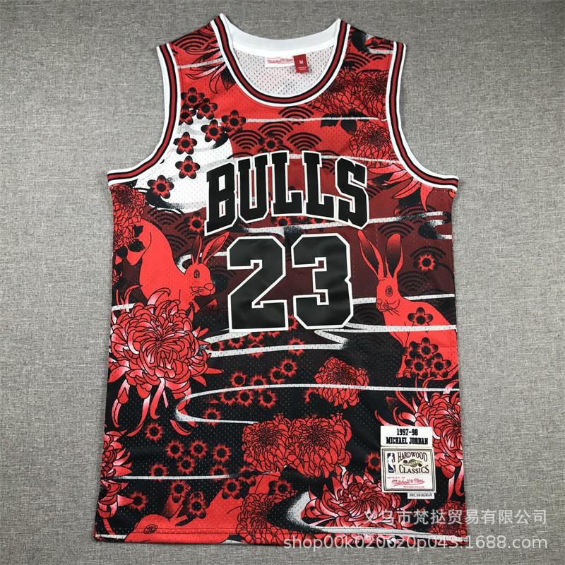 Chicago Bulls Retro Basketball Jersey Pippen 23 Rodman 33 Jordan 91 Embroidered Cotton Unisex V-Neck Sleeveless Sportswear