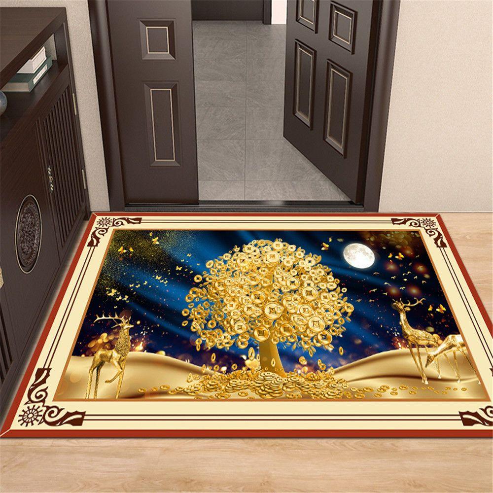 Entrance Mat Floor Mats Non-Slip Back Rubber Welcome Doormat Bathroom Kitchen Mat