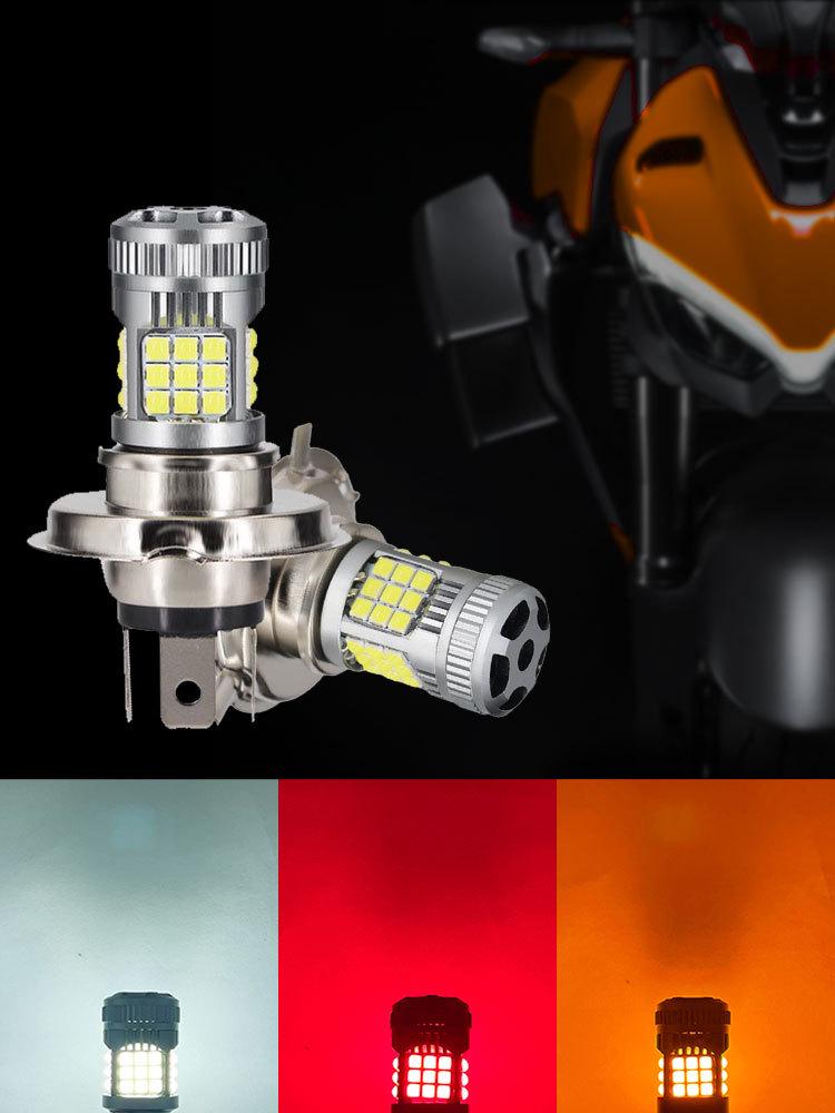 LED Motorcycle Headlight H4 P15D BA20D 3030 36SMD 6000k High/Low Beam Fog Light