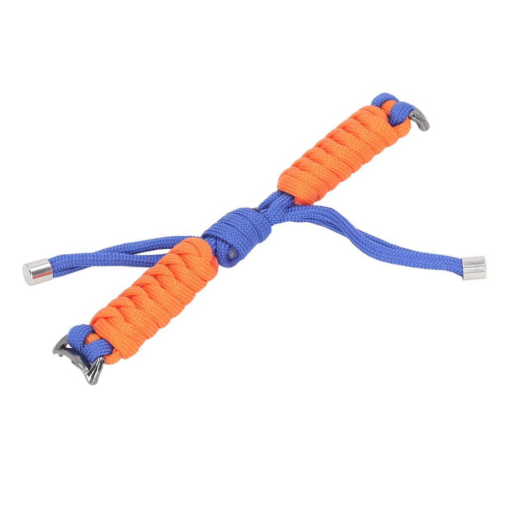 Replacement Wristband Elastic Band Knitting Twisted Knot Nylon Smart Bracelet Strap for Mi Band 8 Royalblue Orange