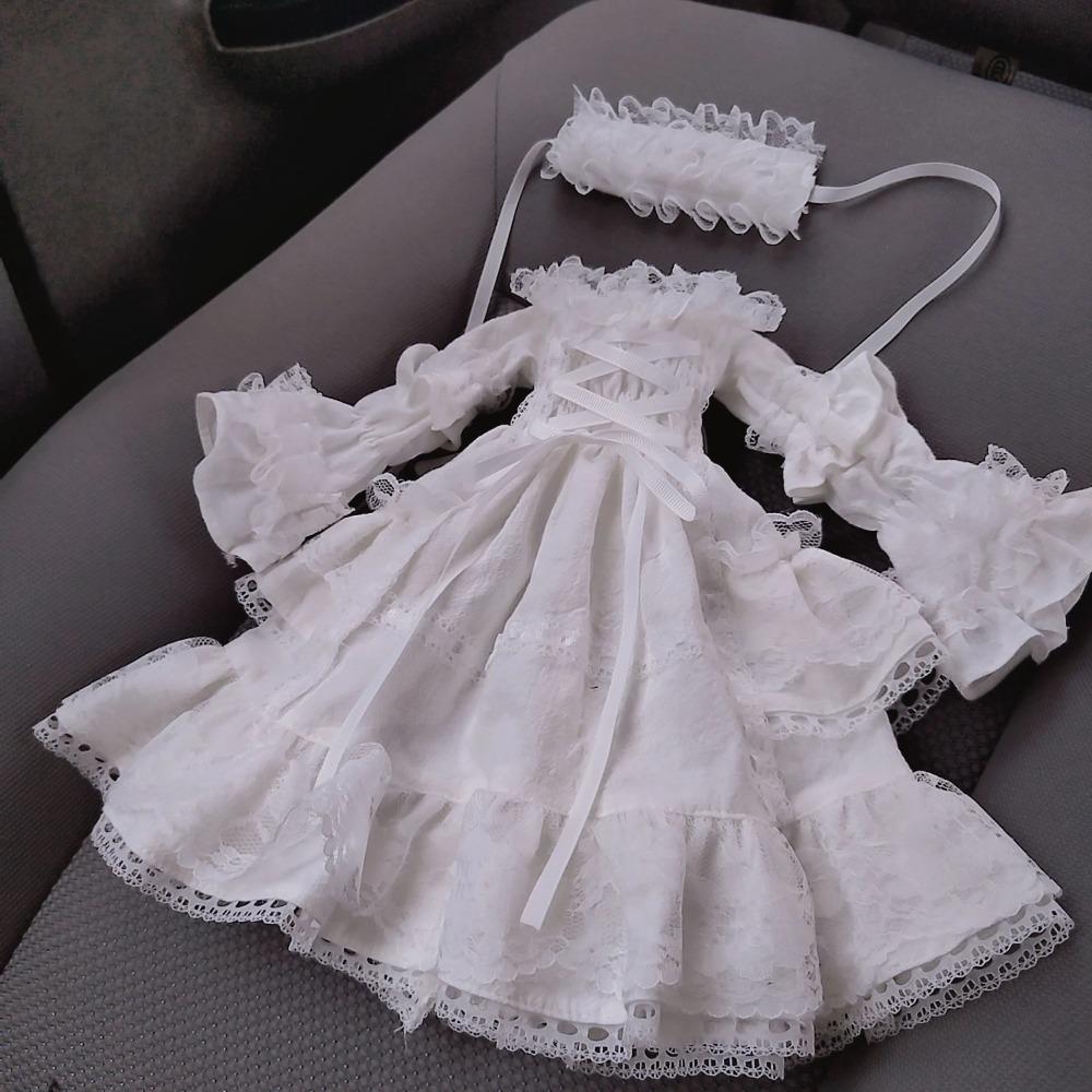 30cm 1/4 1/6 BJD Babykleidung 1/4 Puppe Hof Lolita Rock SD Retro Kleid Prinzessinnenkleid