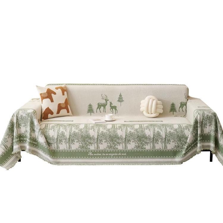 Sofa Cover Towel Ins Style Chenille Sofa Cover Cloth All-Inclusive Four Seasons Universal Anti-Scratching Sofa Cover Cushion