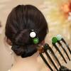 U-förmige Essigsäure-Haarnadel Einfache Perlen Haarstab Frauen Mädchen Farbige U-förmige Unregelmäßige Haarnadel Schmuck Styling Accessoires