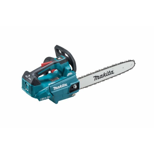 Makita Rechargeable Chainsaw Guide Bar 350mm Blue 36V Battery Charger Sold Separately MUC356DZF
