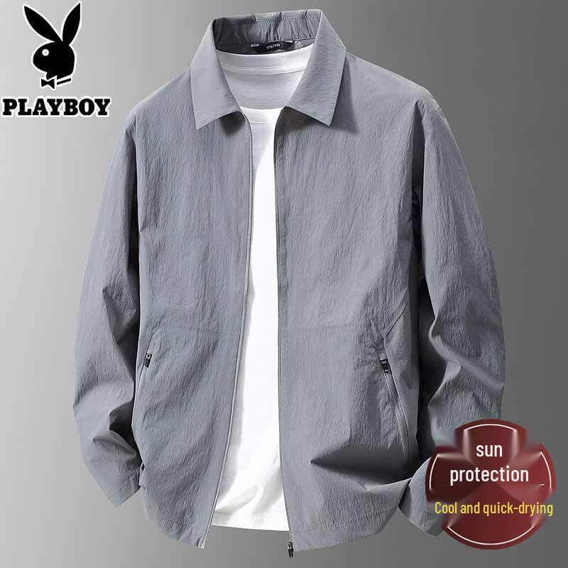

PLAYBOY Men s Ice Silk Quick-Dry UV Protection Casual Jacket 180