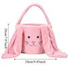 Large Capacity Bunny Storage Basket Portable Design Candy Basket Bunny Handbag  Easter Celebration